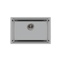 Pelican PL-VR2718 R20 18 Gauge Stainless Steel Undermount Kitchen Sink 27'' x 18'' w/ Low Radius Corners